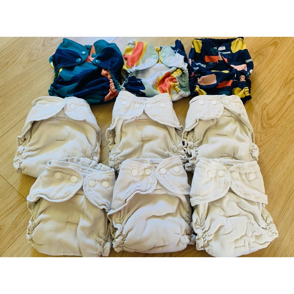 Cloth diaper set ESEMBLY 3 covers + 6 inners